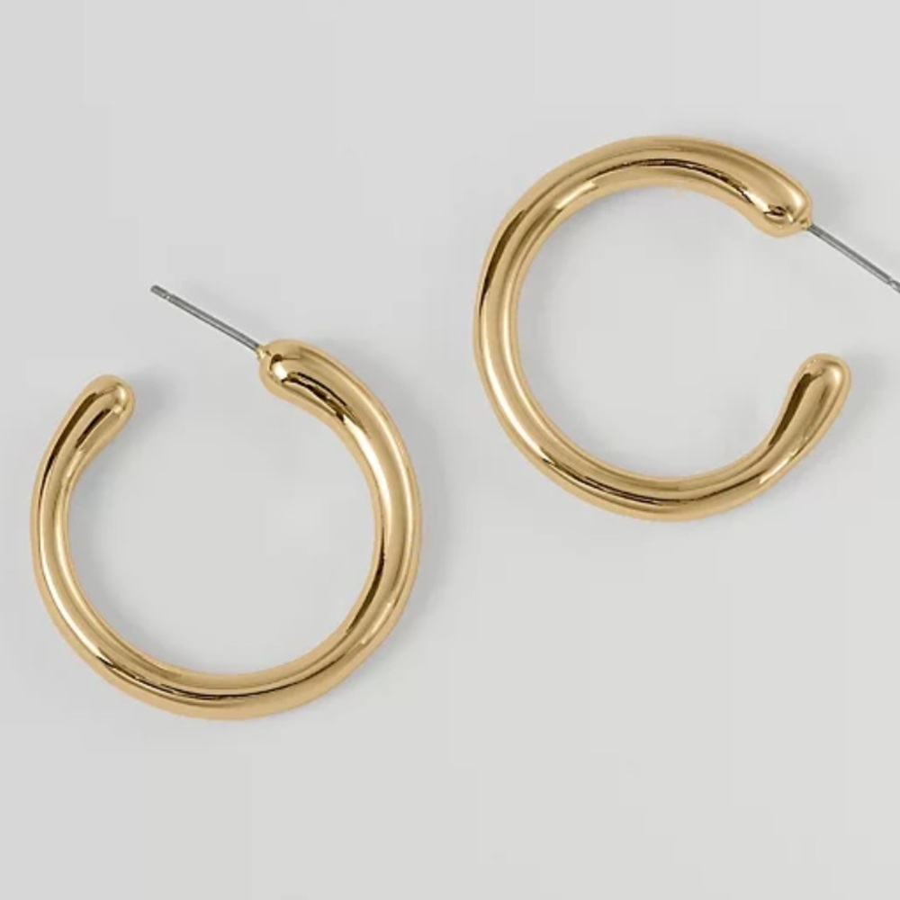 Ann Taylor Gold Hoop Earrings